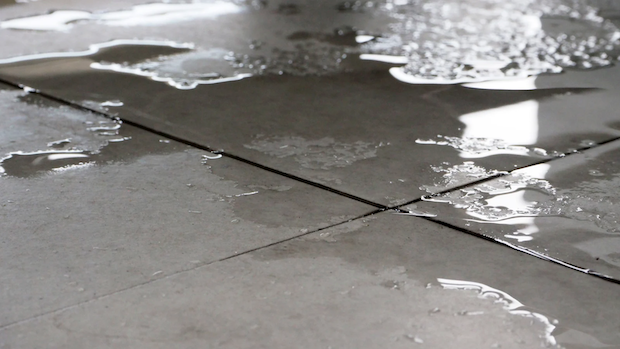slab leak in San Leandro